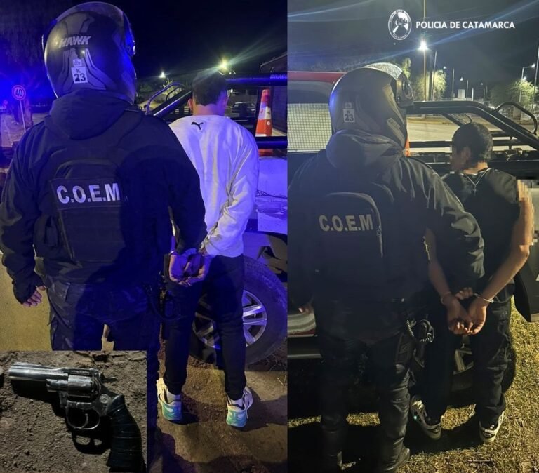 Tres personas fueron aprehendidas tras un operativo policial en la zona norte
